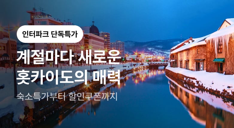 인터파크 단독 홋카이도 숙소 특가